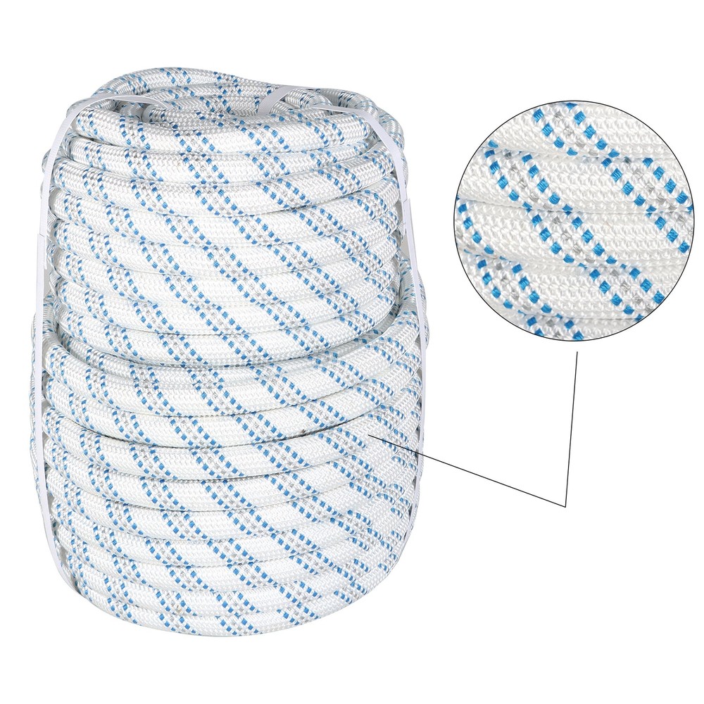 5/8"x150' Braid Nylon Polyester Low-stretch Rope Pulling Rigging 11000lbs