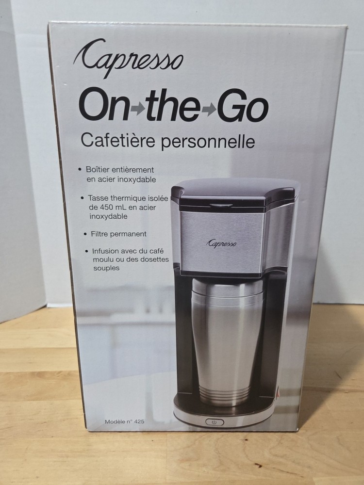 Capresso 425.05 1-Cup Coffee Maker - Black/Silver