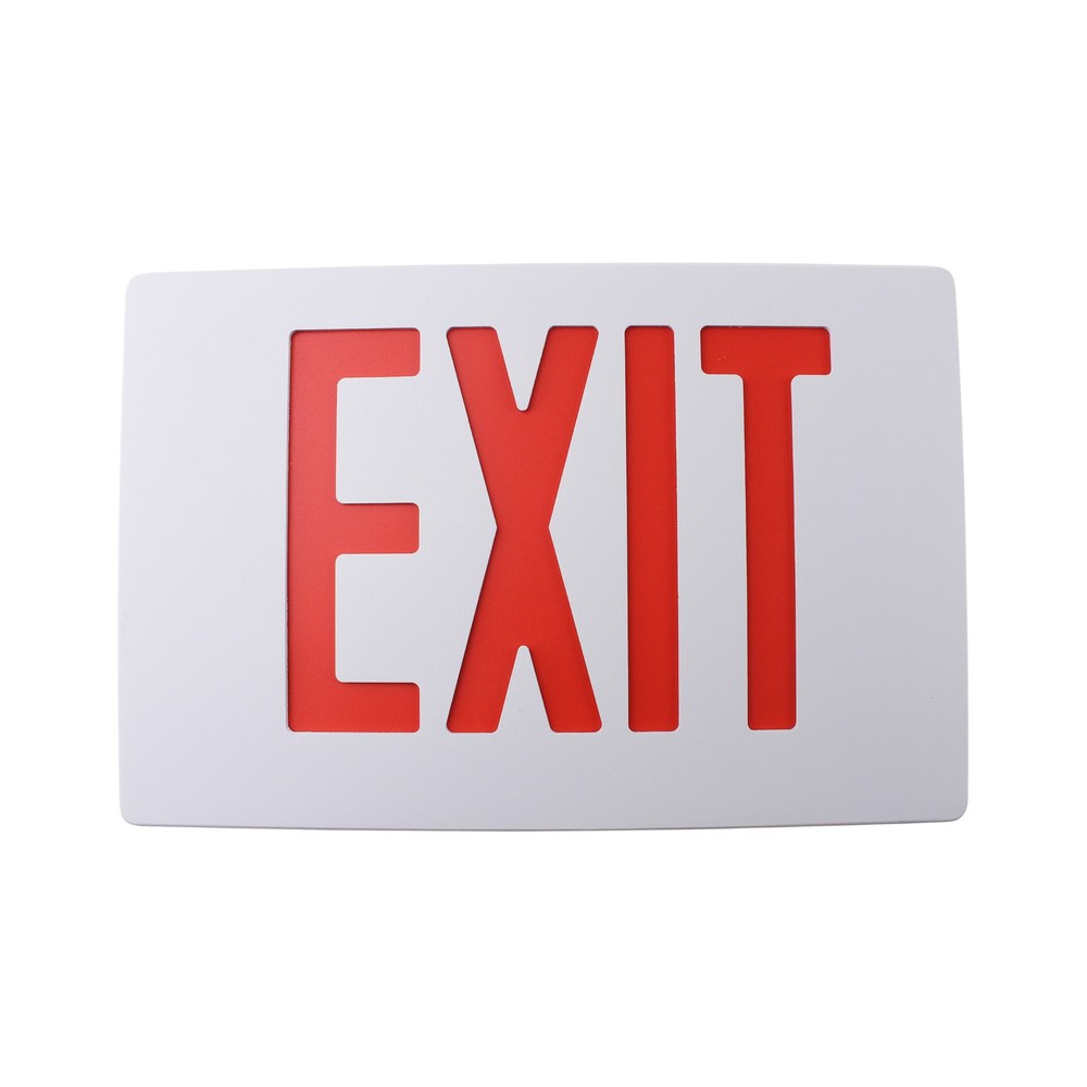 PHILIPS CHLORIDE ER55LD3WR EMERGENCY EXIT SIGN, RED, BATTERY, BACKUP, 120/277