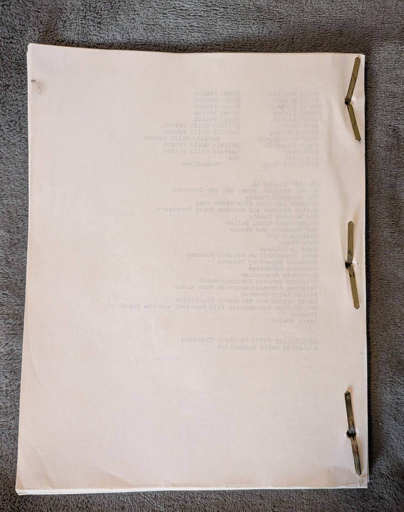 Sagittarius Movie Script by Chris Cranford 1998