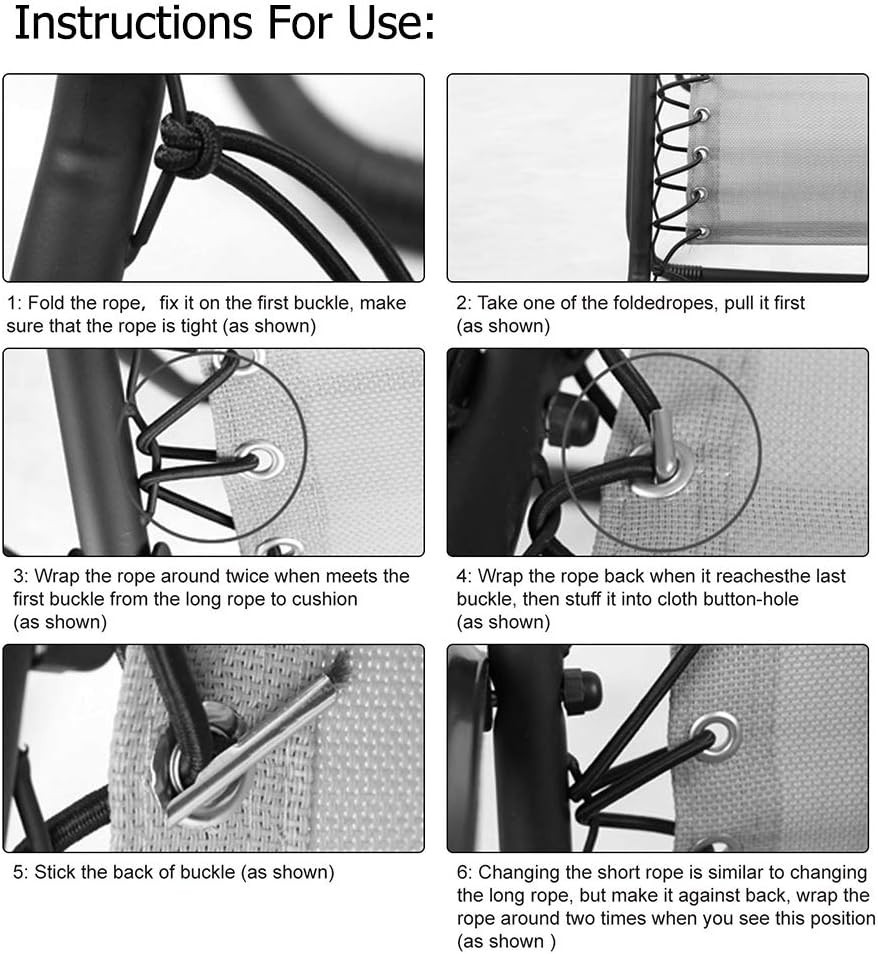 Durable Replacement Cord Set for Zero Gravity Chairs – Perfect for Outdoors