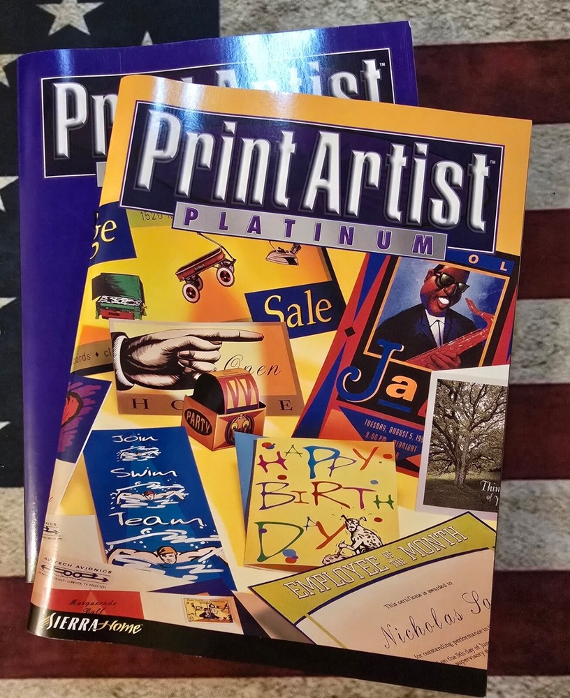 Print Artist Platinum PC CD Rom Software-Rare Vintage