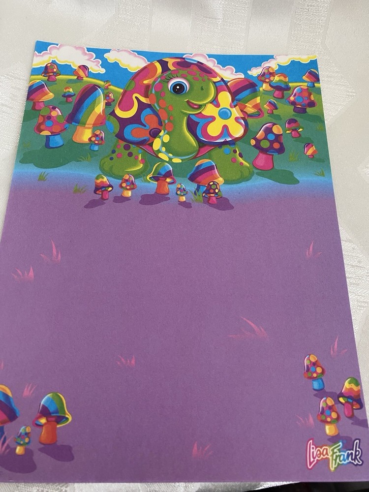 Lisa Frank ONE Stationery Sheet