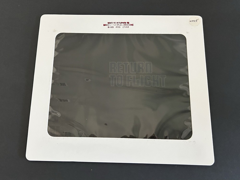 1988 NASA Rockwell Shuttle Return To Flight Presentation Transparency-4595