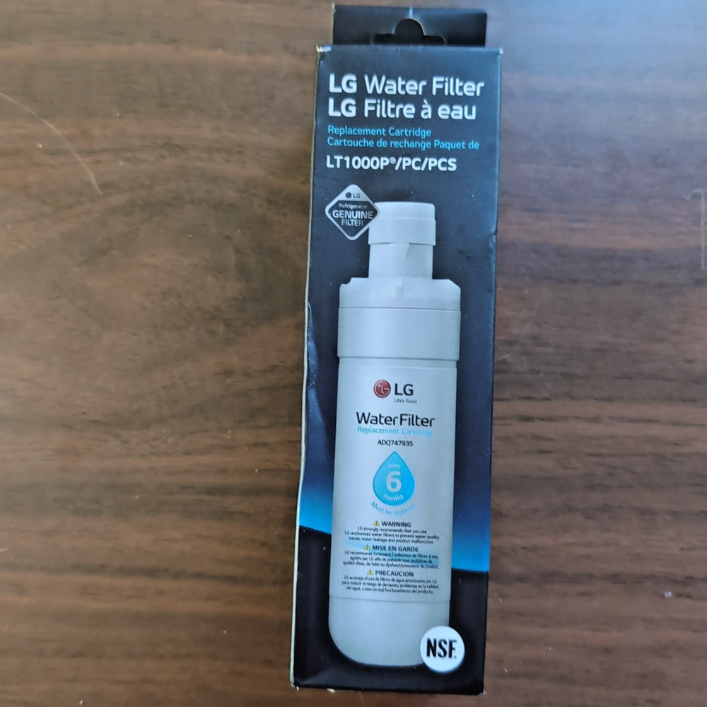 Genuine LG Water Filter Replacement Cartridge LT1000P/PC/PCS - New and Sealed!