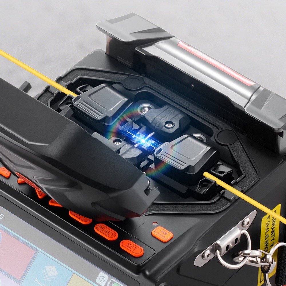 Fiber Splicer with Dual Axis Core Alignment 6 Motor 5 Inch LCD System