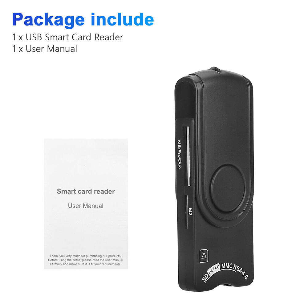 7-in-1 for Computer USB2.0 TF SD SIM ID Memory Card Multifunction Reader Adapter