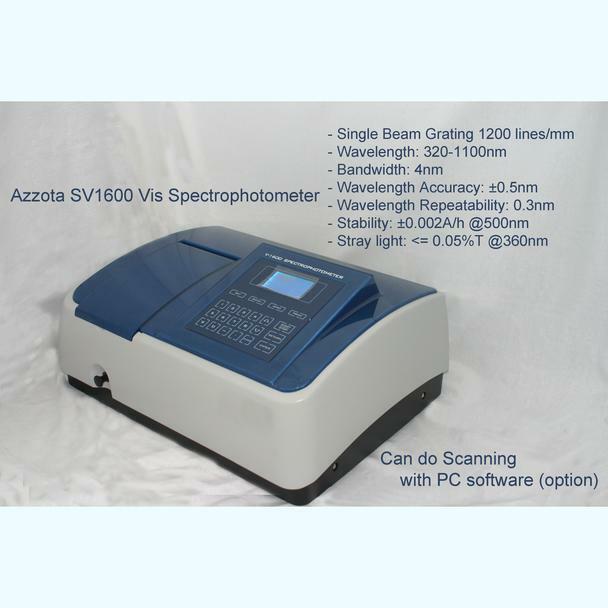 Azzota® ADVANCE VISIBLE SPECTROPHOTOMETER
