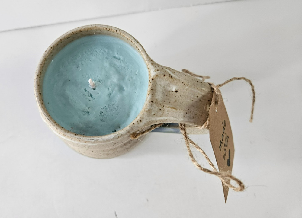Stoneware Handmade Studio Art Candle