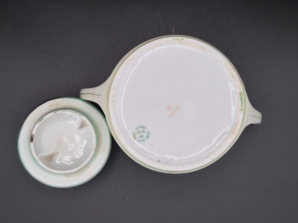Vintage Royal Munich ZS & Co 2 Handled Lidded Biscuit Jar