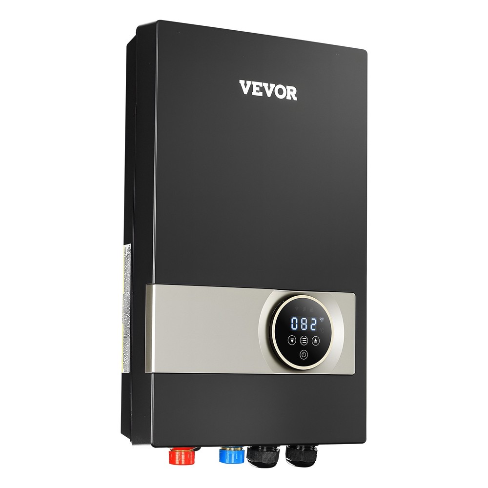 VEVOR 27kW Tankless Electric Water Heater Instant Hot with LCD Touch Child Lock