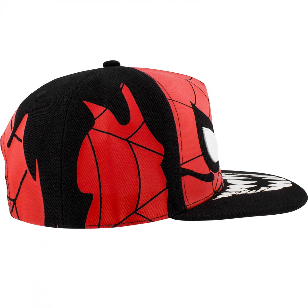 Spider-Man and Venom Takeover Snapback Hat Multi-Color
