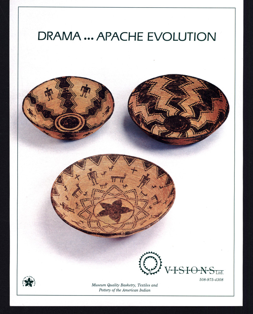 1991 DRAMA APACHE EVOLUTION VISIONS LTD. BASKETRY TEXTILES PRINT AD
