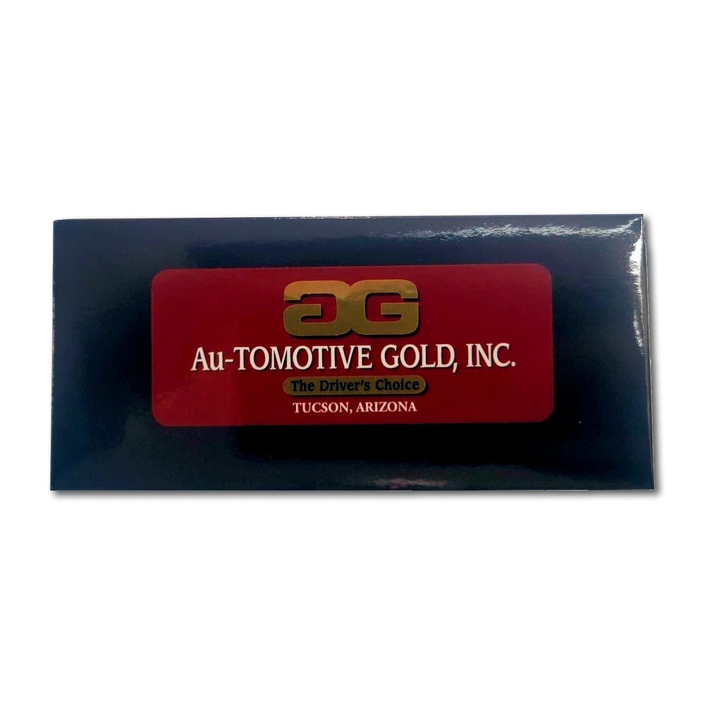 AU-TOMOTIVE GOLD INC. Officially Licensed Rectangular Leather Standard, Black