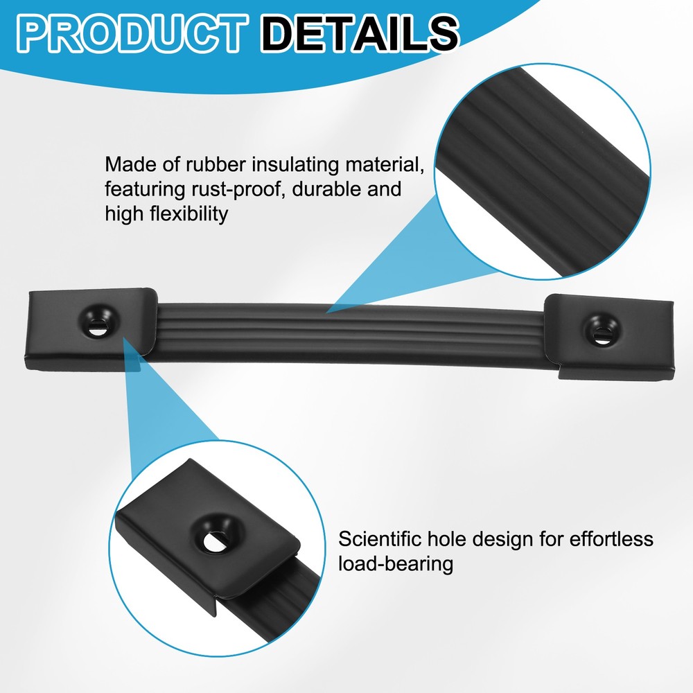 3 Pieces 8 Inches Speaker Cabinet Strap Handles, Pull for Speaker Case, Black