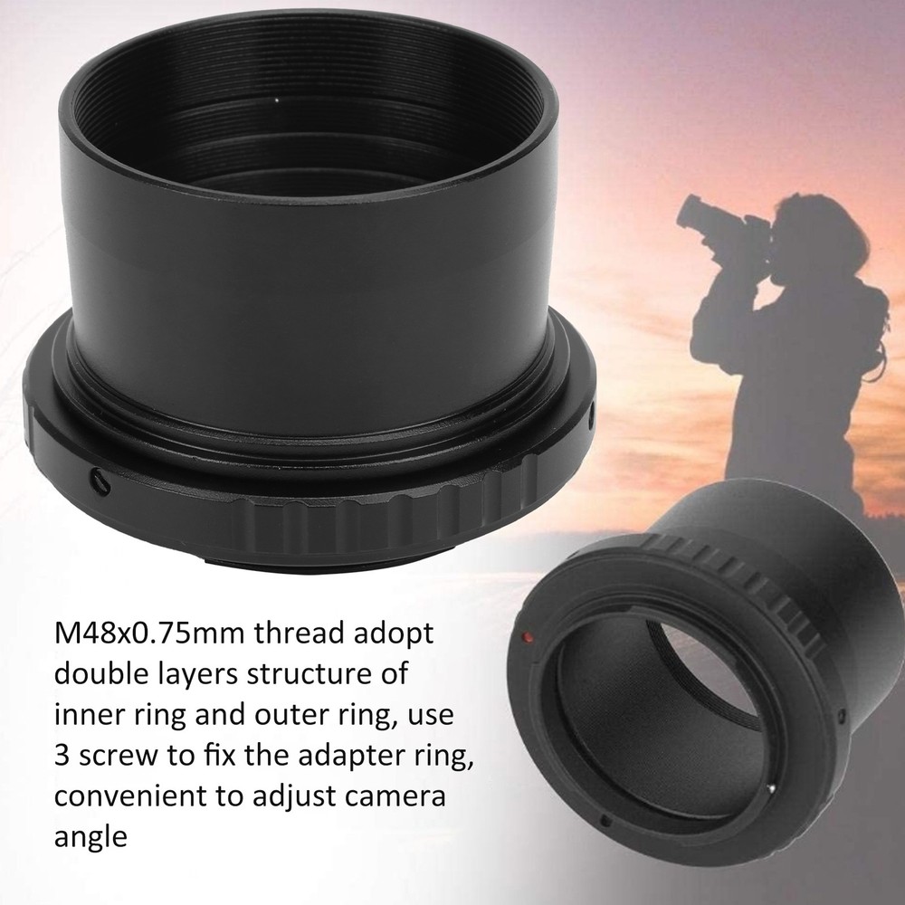 2 To M48x0.75mm Adapter For Camera