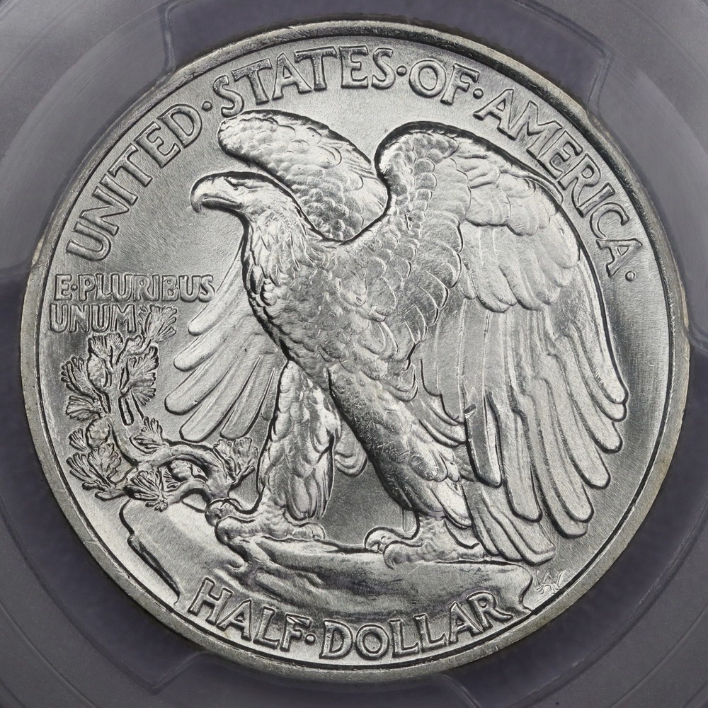 1943 50c Walking Liberty Half Dollar - PCGS MS 66+