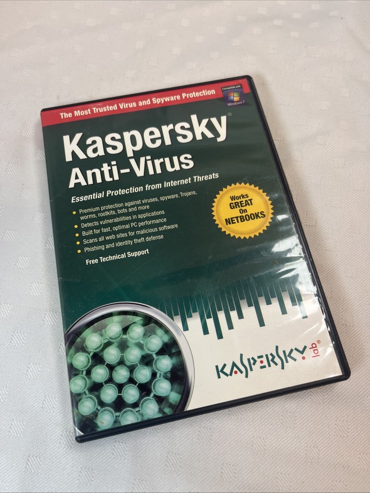 KASPERSKEY Lab Anti-Virus Protection PC⭐️Computer Security Software⭐️Clean Disc