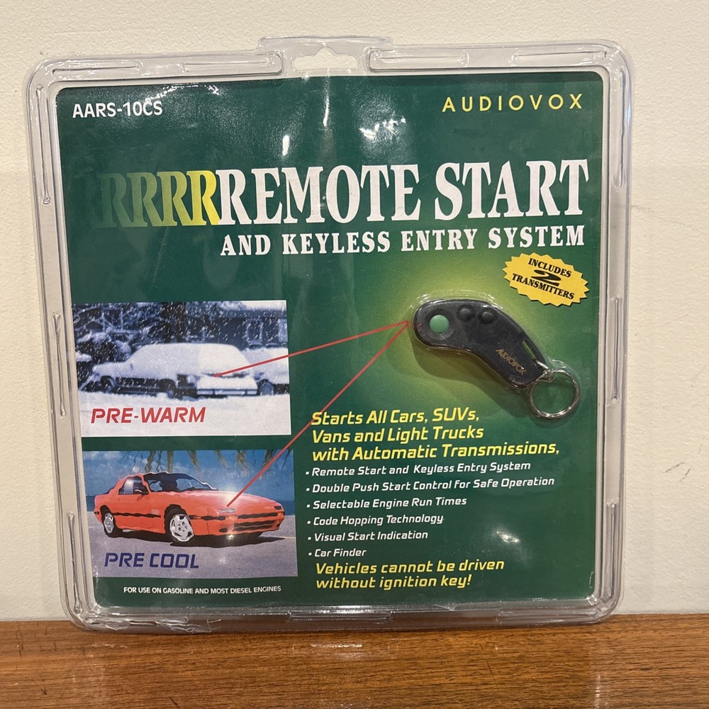 NOS Audiovox Long Range Remote Start  And Keyless Entry AARS-10CS READ