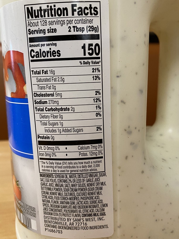 3 Pack - Member's Mark Ranch Dressing (1 gal.)
