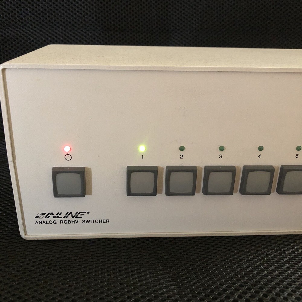 Inline IN3556 RGBHV Analog Switcher 6 inputs. power on. untested