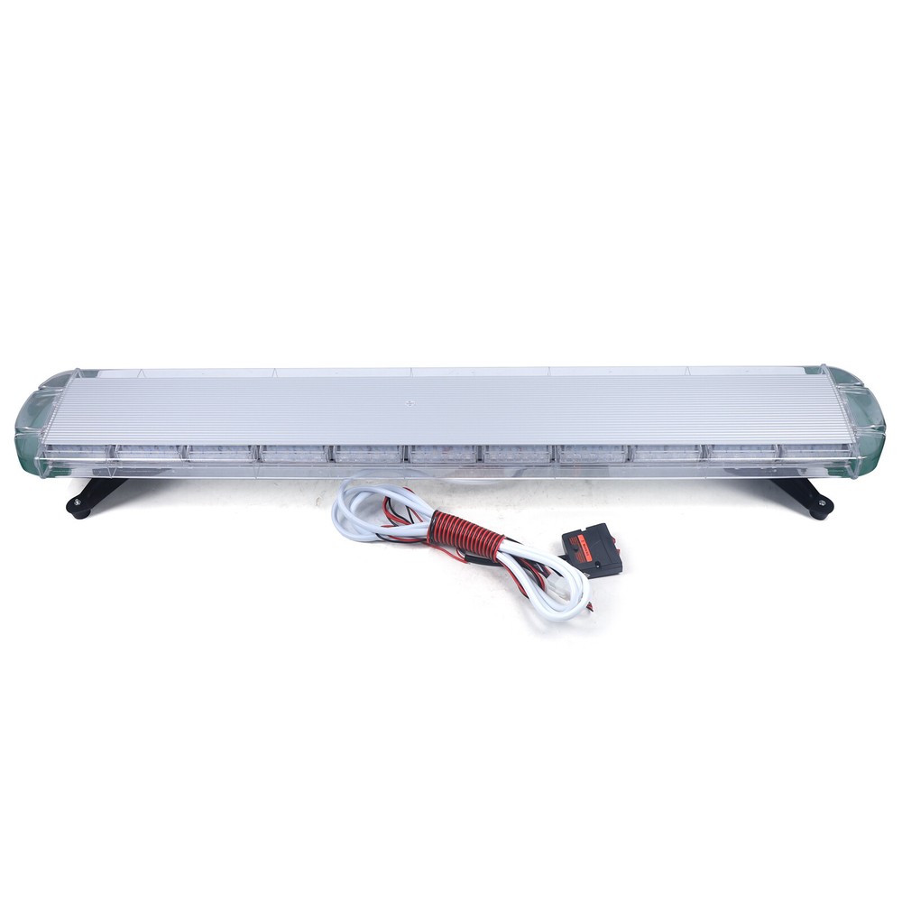 51" 96 LED Strobe Light Bar Amber White Response Emergency Beacon Warn Tow Truck