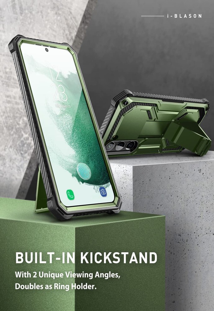 For Samsung Galaxy S23+ Plus 5G, i-Blason Armorbox Case 2 Set Extra Front Frame