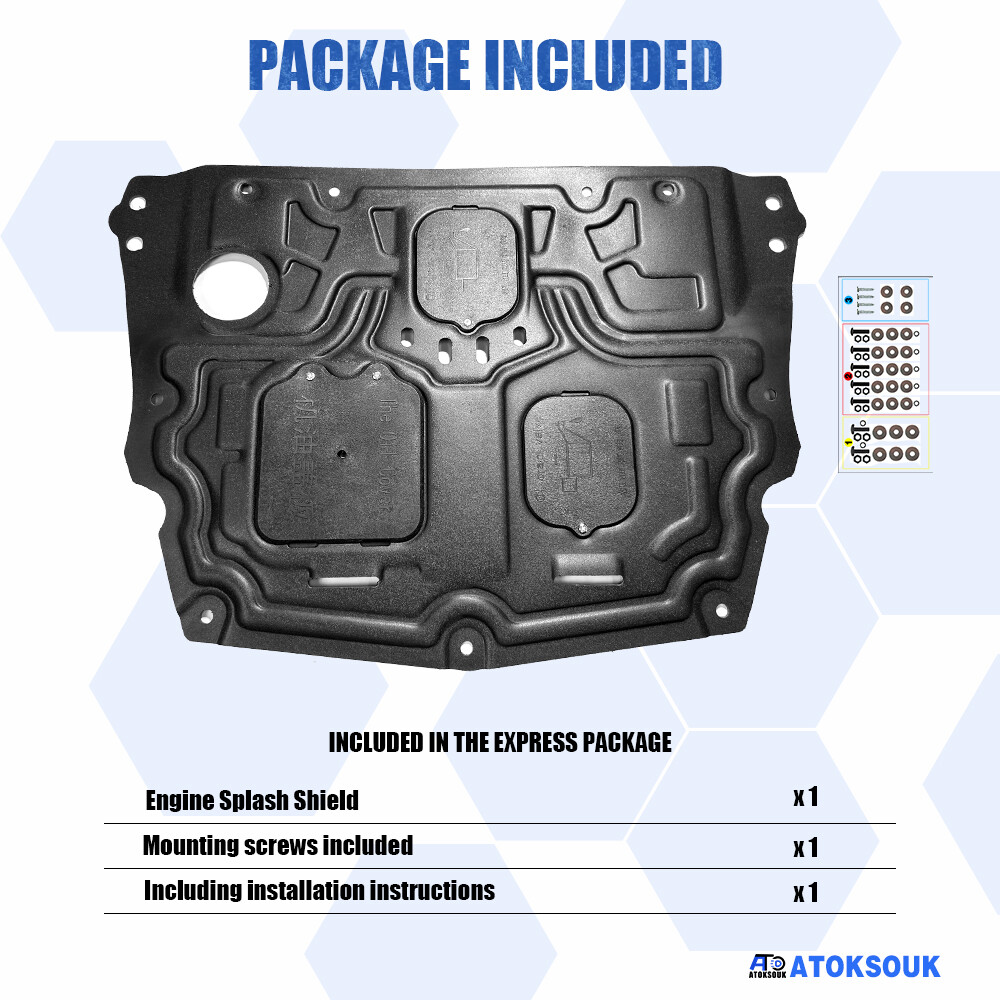 Thick Engine Splash Shield For Volvo XC90 2017-2024 Front Engine Guard Hard