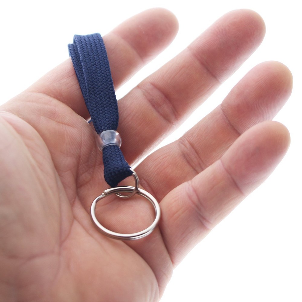 25 Pack - Heavy Duty Breakaway ID Neck Lanyards with Split Key Ring (Keychain)