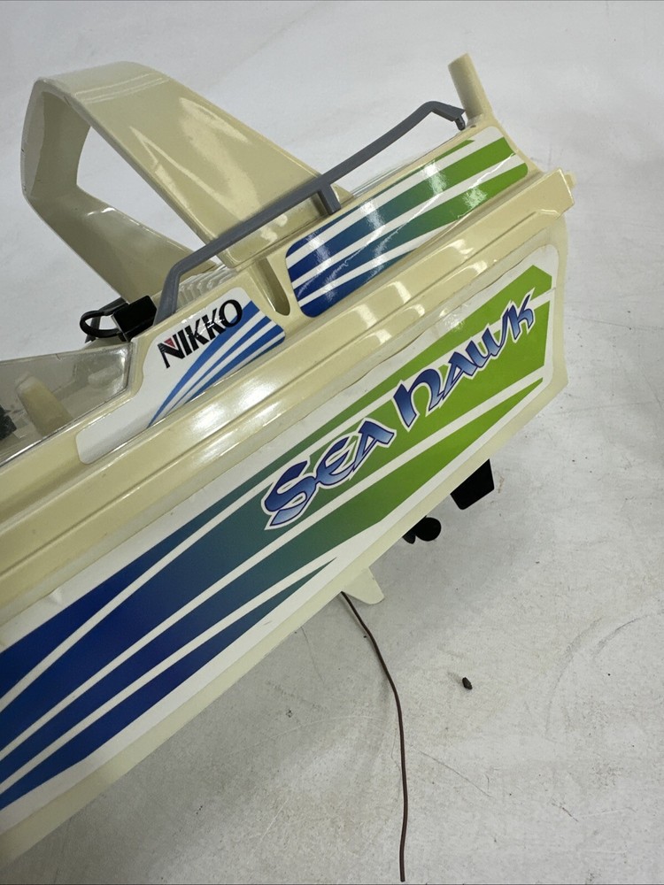 RARE Vintage Nikko Seahawk RC Boat With Controller