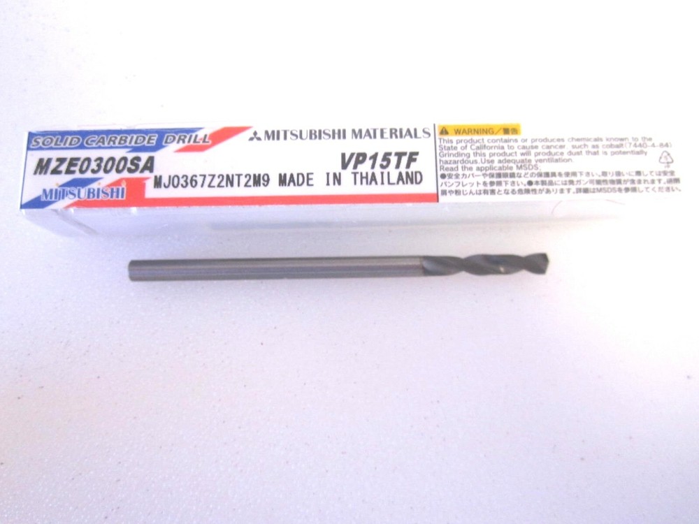 Mitsubishi Solid Carbide End Mill -MZE0300SA VP15TF- New Unopened