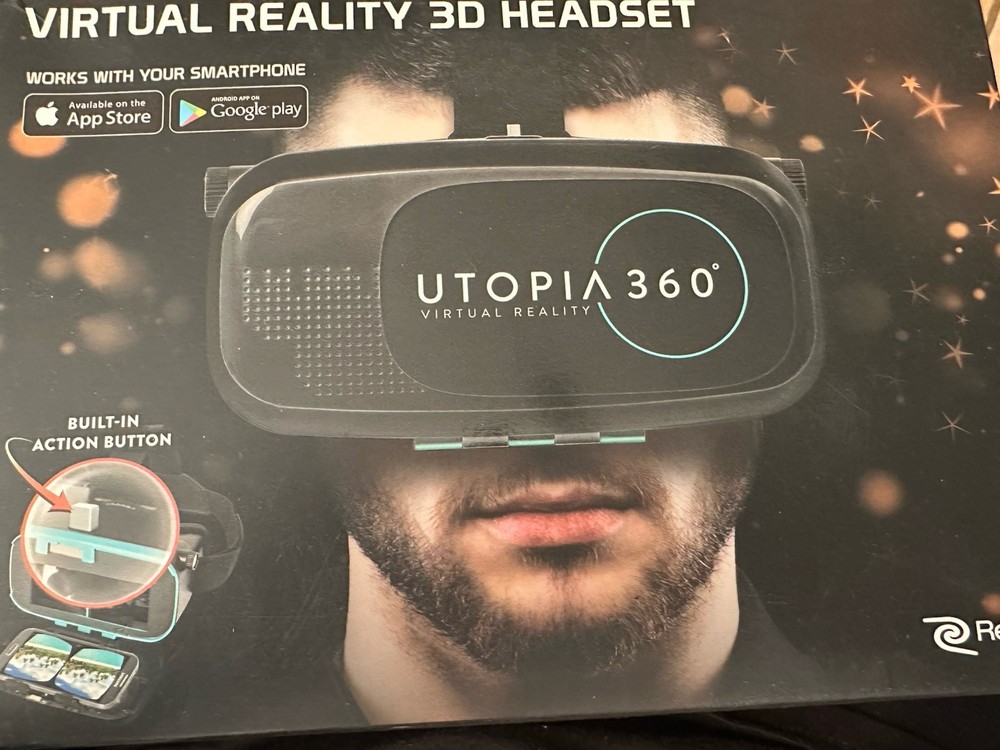 Utopia 360 Virtual Reality 3D Headset NIB