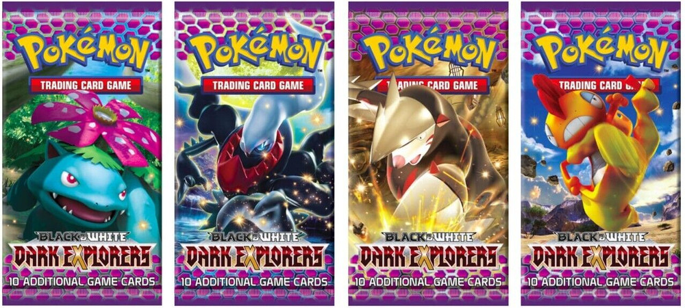 ☘️🔥💧⚡️ POKEMON TCG Real Empty Booster Pack ⚡️💧🔥☘️ B&W: DARK EXPLORERS Set