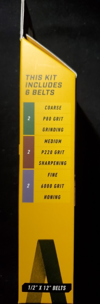 Work Sharp Replacement Belt Kit, 2 Coarse, 2 Medium, 2 Fine Belts In Kit. BNiB.