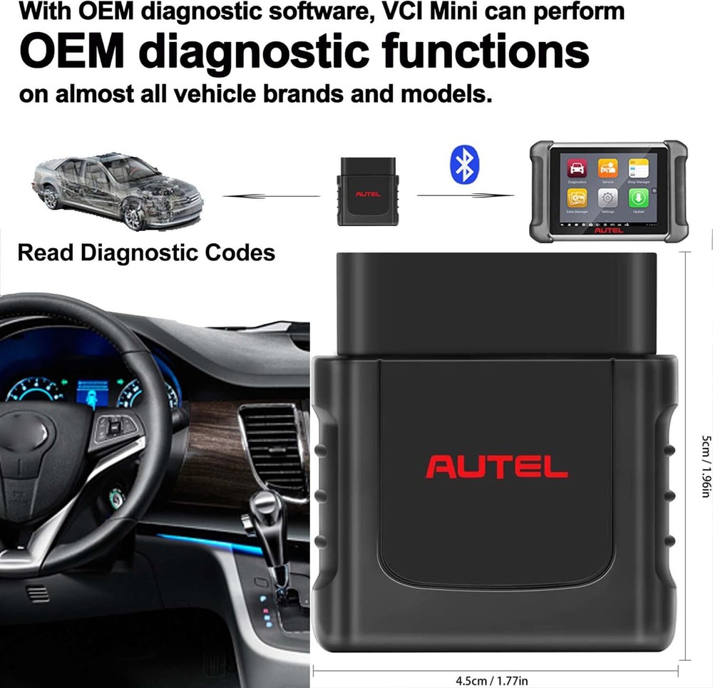 Autel MaxiVCIMini Bluetooth VCI Mini VCI Diagnostic Interface Wireless Connector