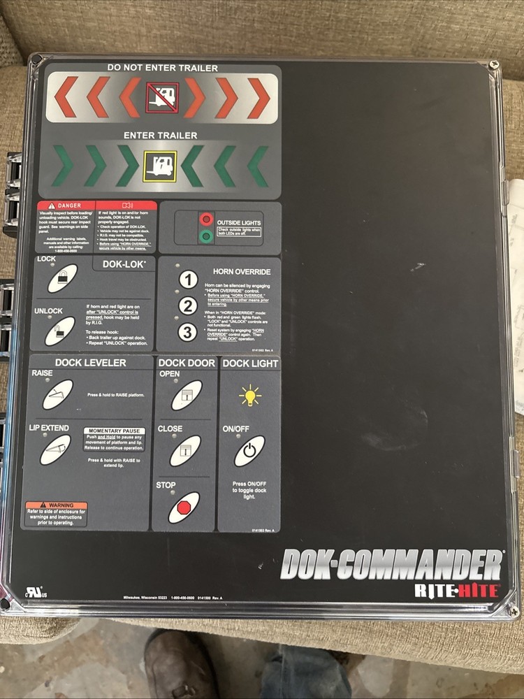 Rite-Hite DOK-COMMANDER 850SP1140  Panel Box Dock Leveler Safety System