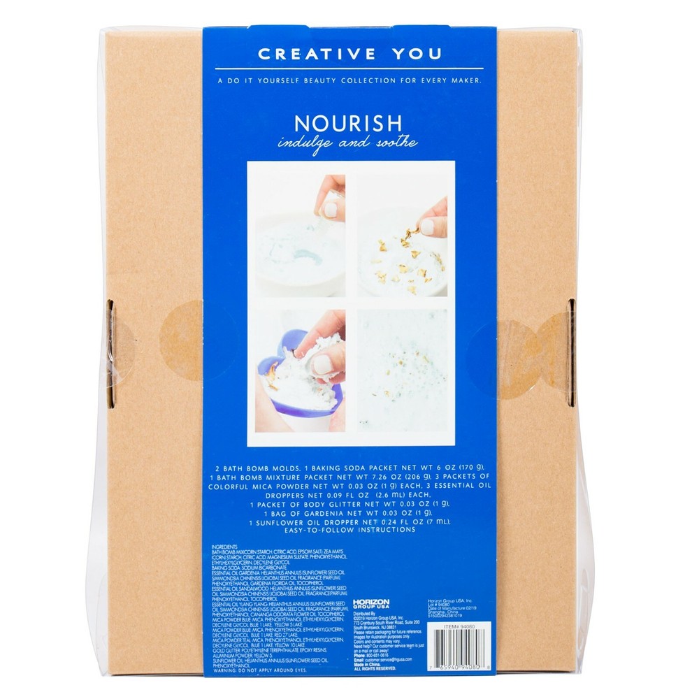 Creative You Bath Bombs DIY Kit: Gardenia Splash