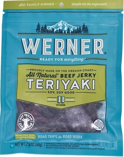 Werner 2.4 oz. All Natural Teriyaki Beef Jerky
