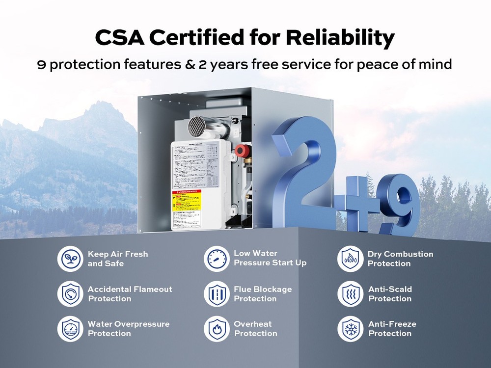 Orbek RV Tankless Water Heater 3.5 GPM 60,000 BTU On-Demand Instant Hot Water