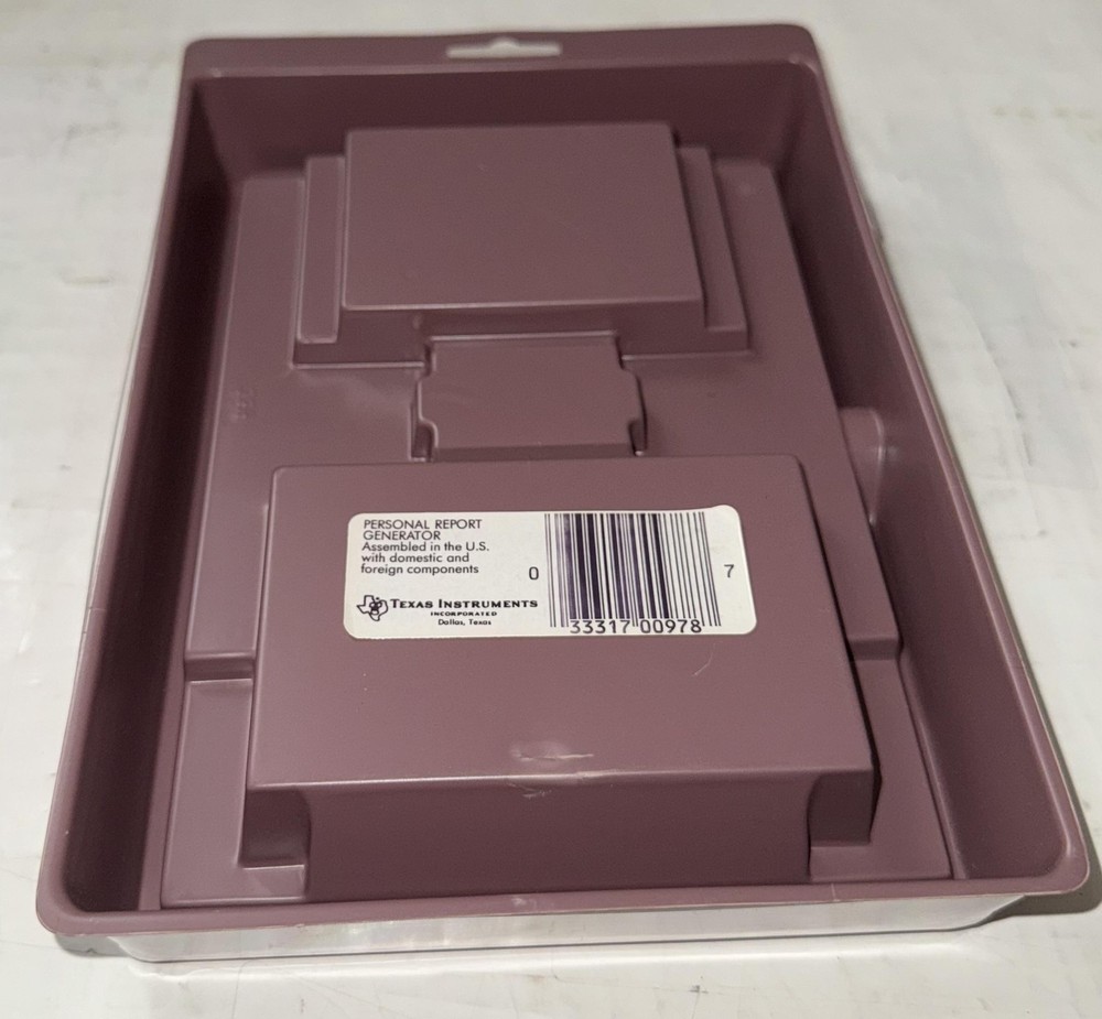 Texas Instruments Personal Report Generator Command Module TI-99/4A w/ Manual