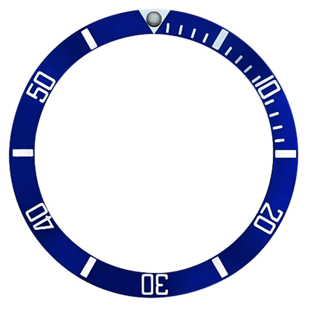 REPLACEMENT BEZEL INSERT BLUE FOR WATCH 37MM X 31MM