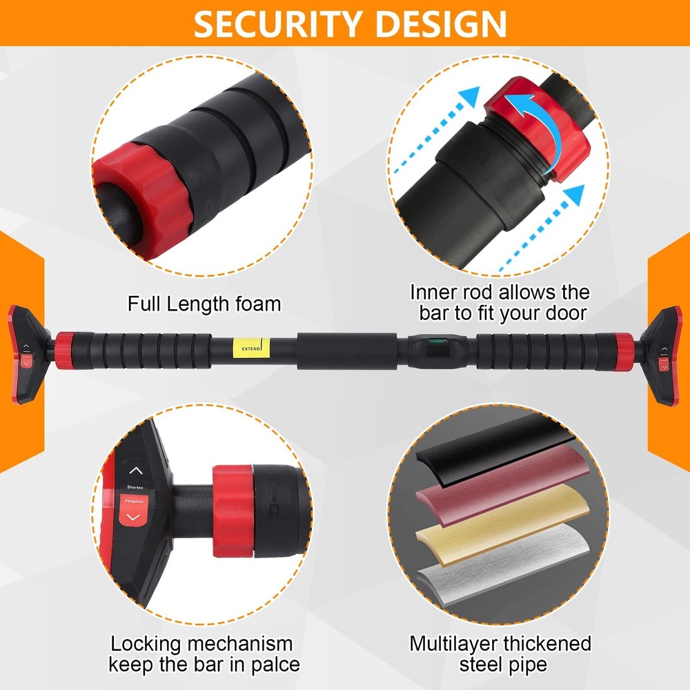 Pull Up Bar for Doorway, Strength Training Pull-up Bars, No Screws, No Instal...