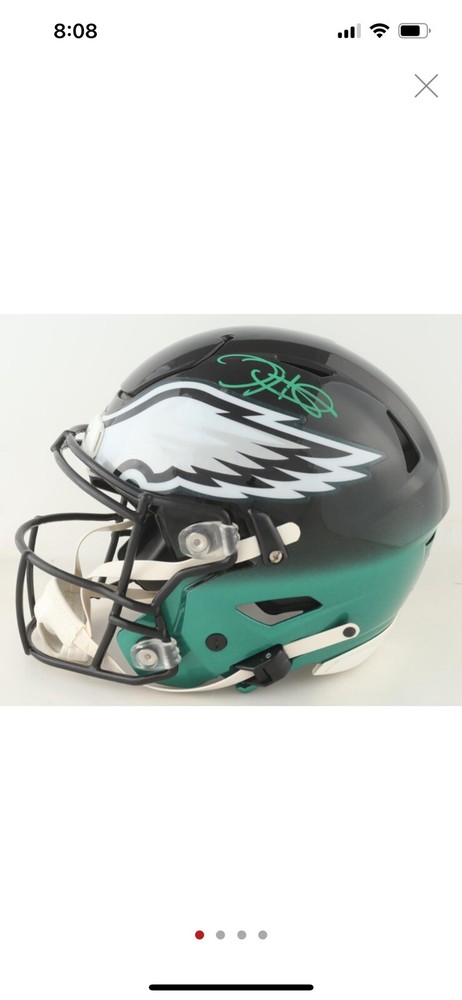 Jalen Hurts Signed Eagles Full-Sized Authentic On-Field Hydro-Dipped Speed