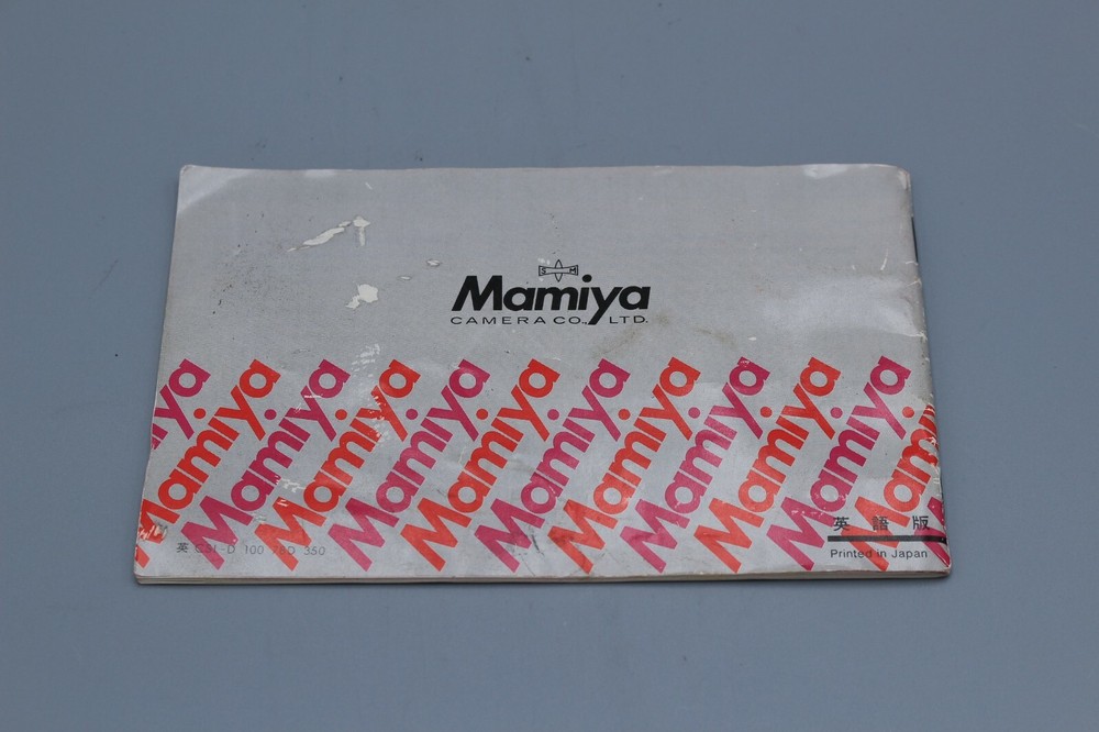 Mamiya NC 1000 Instruction Manual