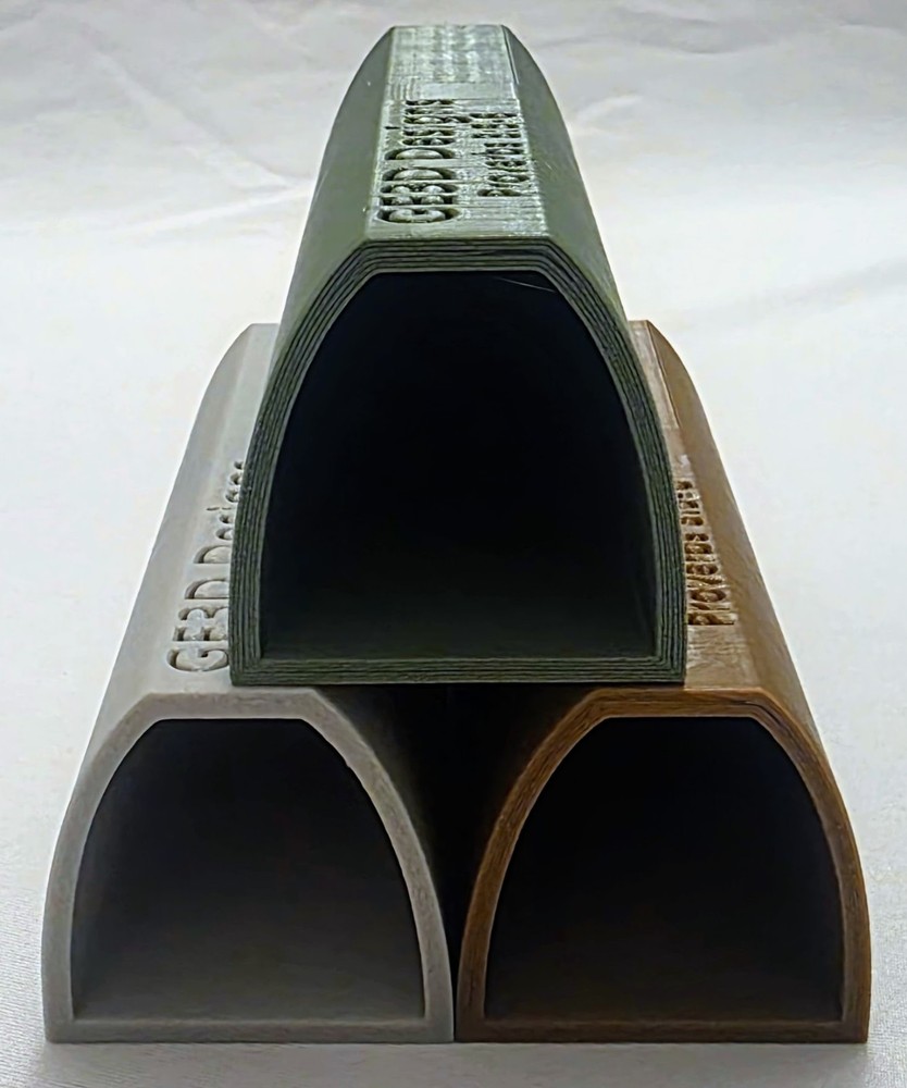 3D Printed D-Shaped Pleco Breeding Cave w/ Removable Back | Stackable Breeding