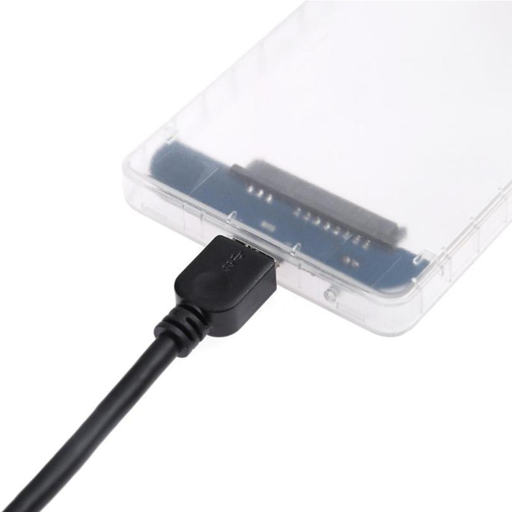 Ssd Hard Drive Enclosure to Usb Adapter Transparent External Case Disk