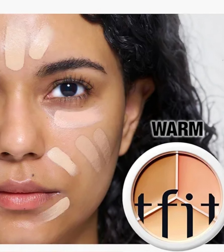 5 X TFIT Multi-Use Pot Concealer - Triple Palette High-Pigmented, Full - Warm
