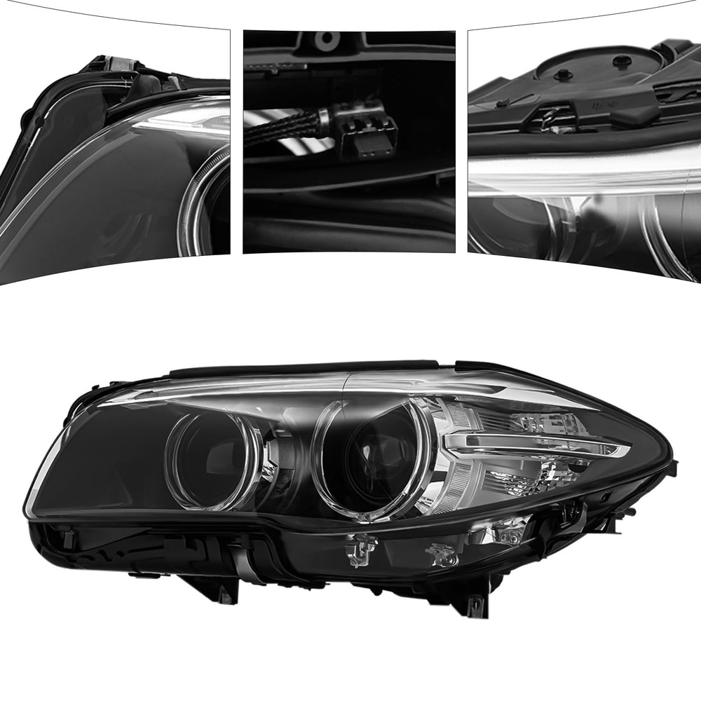 2014-2017 5 Series Halogen Headlight Left Driver w/LED DRL Without AFS