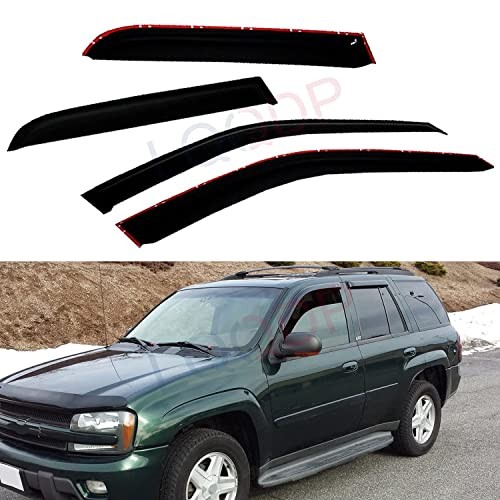 4pcs Window Visors Compatible Compatib with 2002-2009 Trailblazer/GMC Envoy
