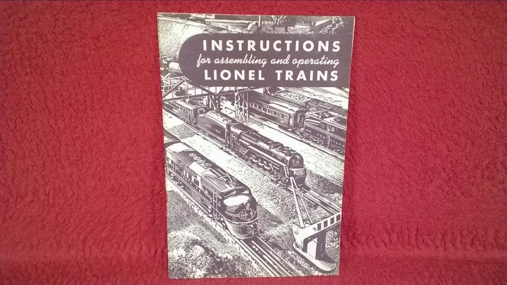 LIONEL POST WAR 1949 OPERATING INSTRUCTIONS BOOKLET